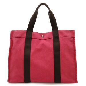 HERMES Sac Doplage GM Tote Bag Shoulder Bag Shoulder Large Tote Canvas Pink